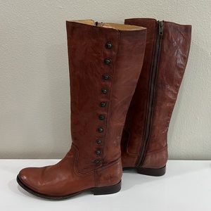Frye Tall Camel Leather Riding Boots